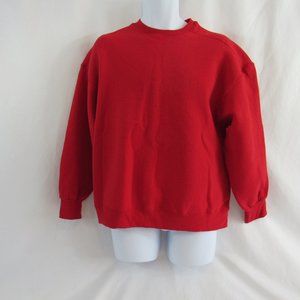 Fruit of the Loom - Men's XL, Solid Red, Long Sleeve, Heavy, Pullover Sweatshirt